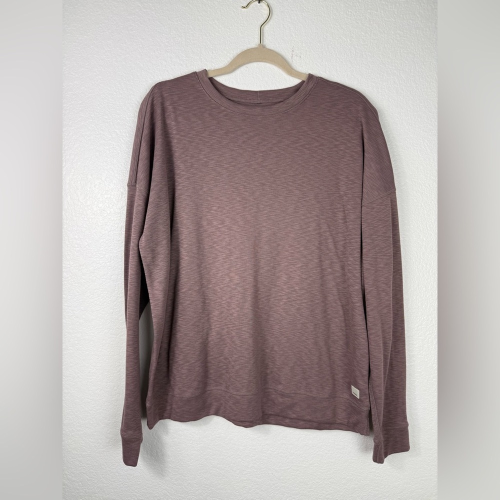 Vuori Men's Mauve Long Sleeve Shirt size M